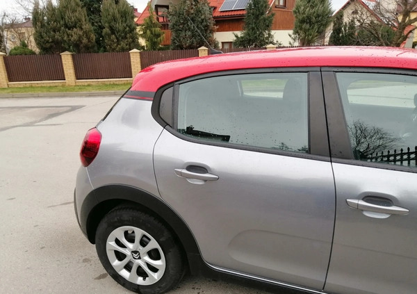 Citroen C3 cena 44500 przebieg: 68656, rok produkcji 2019 z Krasnystaw małe 352